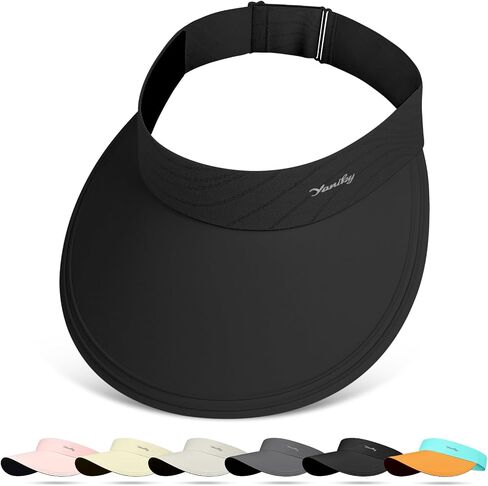 YANIKY Sun Visor Hat for Women,UPF50+ Seamless Sun Hats Men Women Lightweight Sports Cap Stretchy Ponytail Hat for Outdoor in Saudi Arabia
