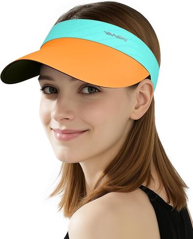 YANIKY Sun Visor Hat for Women,UPF50+ Seamless Sun Hats Men Women Lightweight Sports Cap Stretchy Ponytail Hat for Outdoor in Saudi Arabia