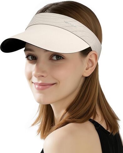 YANIKY Sun Visor Hat for Women,UPF50+ Seamless Sun Hats Men Women Lightweight Sports Cap Stretchy Ponytail Hat for Outdoor in Saudi Arabia