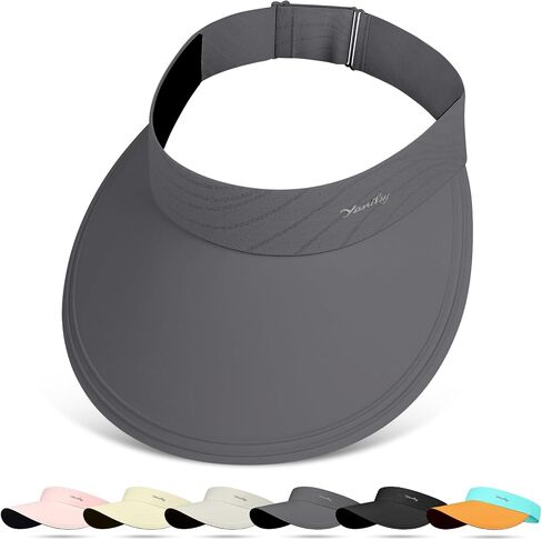 YANIKY Sun Visor Hat for Women,UPF50+ Seamless Sun Hats Men Women Lightweight Sports Cap Stretchy Ponytail Hat for Outdoor in Saudi Arabia