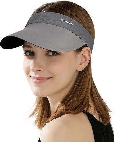 YANIKY Sun Visor Hat for Women,UPF50+ Seamless Sun Hats Men Women Lightweight Sports Cap Stretchy Ponytail Hat for Outdoor in Saudi Arabia