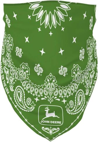 John Deere Logo USA Made 2-Pack Bandanas, Green & Yellow in Kuwait