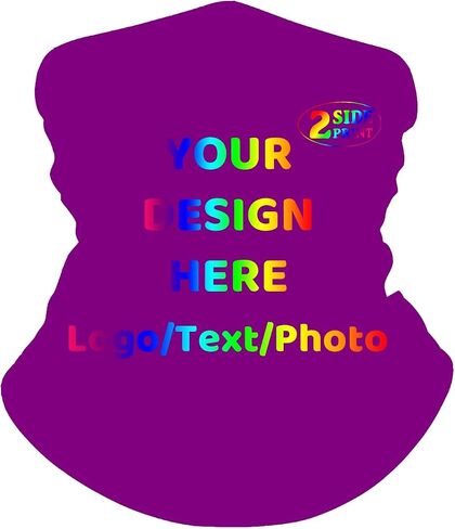 Custom Balaclava Neck Gaiter with Logo Custom Face Mask Personalized Neck Gaiter for Men Women Add Your Text Photo in Kuwait