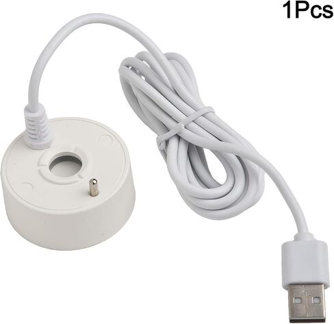 صانع رذاذ USB 5 فولت، مبيد مرطب للهواء لنافورة المياه والمناظر الطبيعية لحوض السمك، كابل 1.4 متر تشغيل هادئ للاستخدام الداخلي والخارجي، أبيض (أبيض) in Kuwait