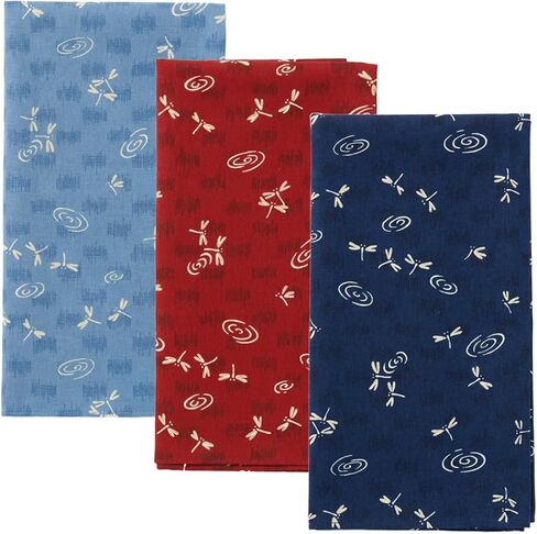 Japanese Cotton Handkerchiefs, Made in Japan, 2 or 3 Pack Assorted Set, 100% Cotton, Pocket Square, Gift, Celebration in Saudi Arabia