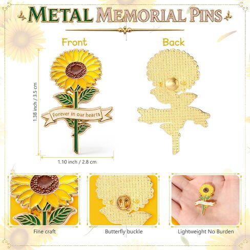 Misdary Funeral Memorial Pins for Guests Forever in Our Hearts Enamel Lapel Pin for Life Celebration Mourning Remembrance in Saudi Arabia