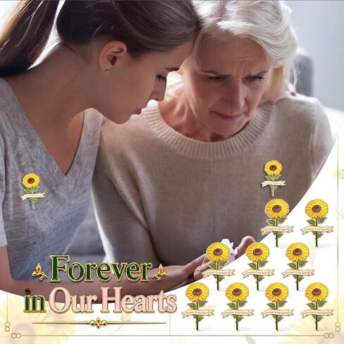 Misdary Funeral Memorial Pins for Guests Forever in Our Hearts Enamel Lapel Pin for Life Celebration Mourning Remembrance in Saudi Arabia
