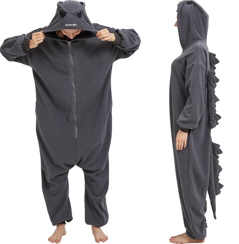 Unisex Adult Dinosaur Onesie Movie Character Marine Iguana Monster Cosplay Costume Halloween Jumpsuit Homewear in Saudi Arabia