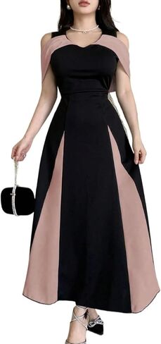 Knit Ruffle Cold Shoulder Dress V Neck Sleeveless Slim Fit Women's Wear to Work Office Midi Dress in Saudi Arabia