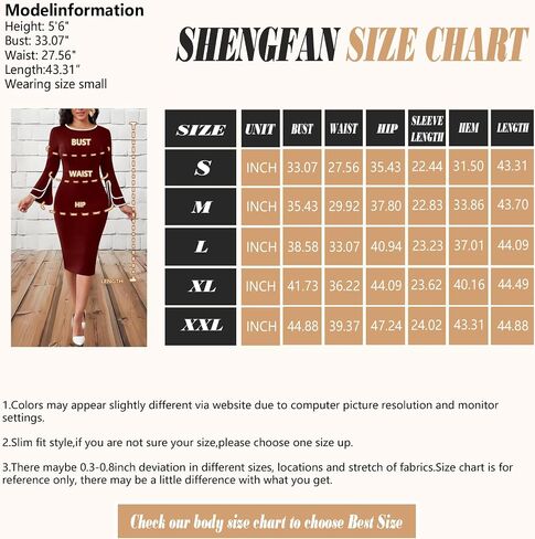 Women's Casual Bell Long Sleeve Bodycon Midi Dress Crew Neck Vintage Church Work Cocktail Party Business Wrap Dresses in Saudi Arabia