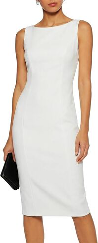 Belle Poque Womens Bodycon Dress Pencil Sheath Dresses Sleeveless Boat Neck Dress Work Dresses Business Casual in Kuwait