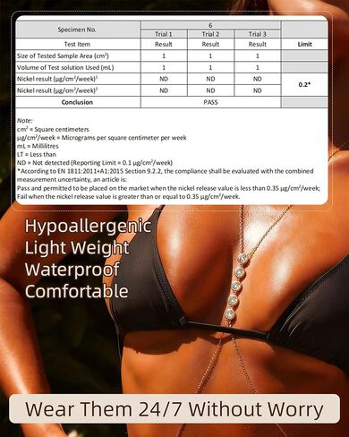 5A Cubic Zirconia Hypoallergenic Waterproof 18K Gold Body Chain: Dainty 316L Surgical Stainless Steel Jewelry for Women Fashion, Trendy Belly Waist Chain for Chest Stomach Hip Bikini Belt in Saudi Arabia