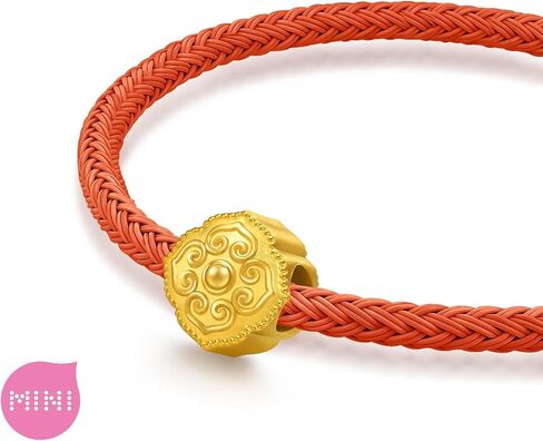 CHOW SANG SANG 999 Gold Charme Auspicious 'Sihe Ruyi' Charm Bracelet for Women & Men 17cm 96271C in Kuwait