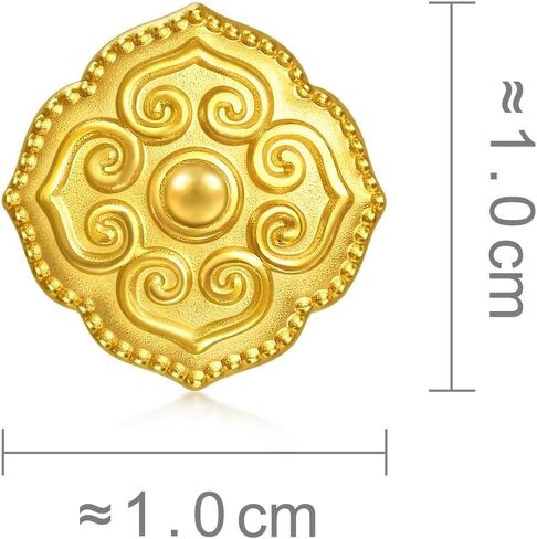 CHOW SANG SANG 999 Gold Charme Auspicious 'Sihe Ruyi' Charm Bracelet for Women & Men 17cm 96271C in Kuwait