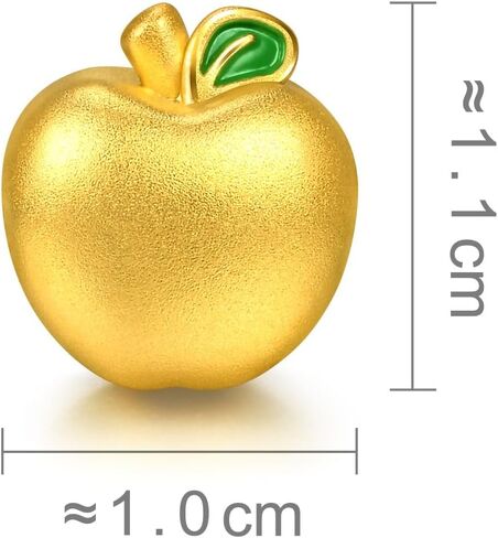 CHOW SANG SANG 999 Gold Charme Apple 'Ping An' Charm Bracelet for Women & Men 17cm 96532C in Kuwait