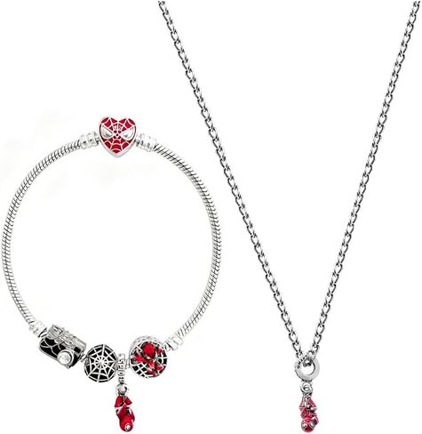 Spider Charm Bracelet Set, Cute Cartoon Jewelry Bracelet Accessory Gift for Women and Men in Saudi Arabia