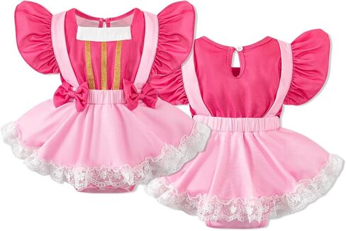 Baby Girls Princess Romper Fancy Dress Birthday Outfit with Headband in Kuwait