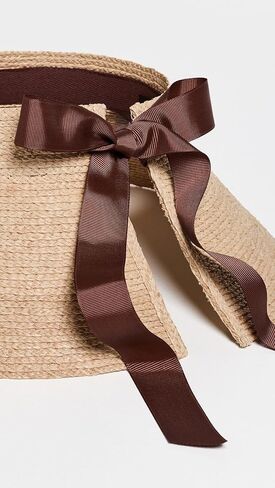 Jenni Kayne Women's Shore Raffia Natural Visor in Saudi Arabia