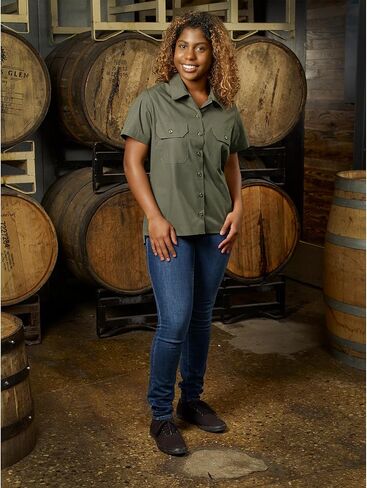 Mercer Culinary Women's Brewer Shirt, Olive Green, S in Saudi Arabia