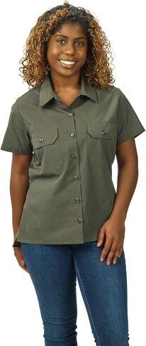 Mercer Culinary Women's Brewer Shirt, Olive Green, S in Saudi Arabia