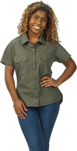 Mercer Culinary Women's Brewer Shirt, Olive Green, S in Saudi Arabia