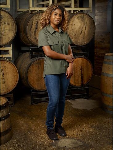 Mercer Culinary Women's Brewer Shirt, Olive Green, S in Saudi Arabia