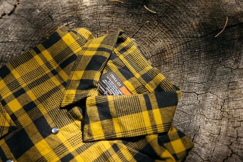 Men’s Plaid Flannel Shirt – Long Sleeve Button Down, Cotton Blend, Regular Fit, Snap Closure, Casual Work Shirt in Kuwait