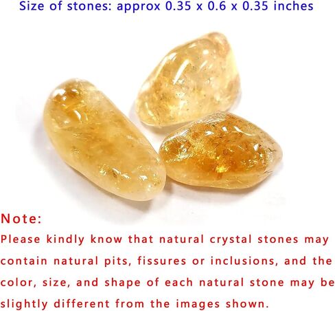 1 X Set of 3 Citrine Stones Gemstones Crystals in Kuwait
