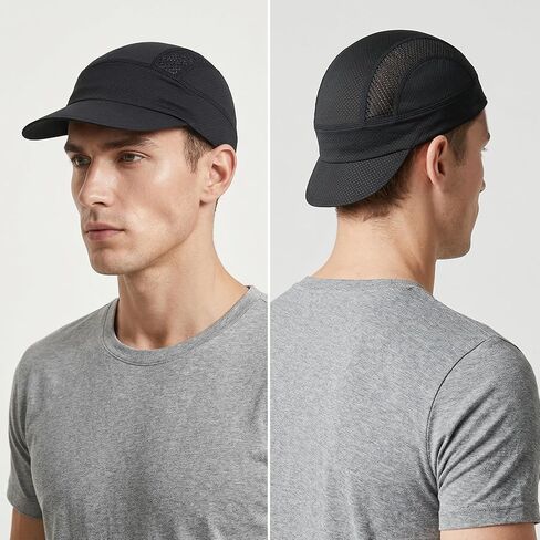 2Pcs Cycling Cap for Men Cooling Skull Cap Helmet Liner with Sun Visor for Men Women Running Bike Outdoor Sports Cap White in Kuwait