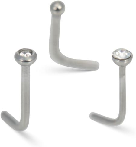 Studex Baby Phat Nose Stud - 20G مجوهرات الجسم الكريستالية المضادة للحساسية، خالية من النيكل للبشرة الحساسة in Kuwait