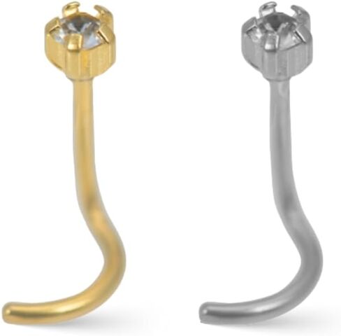 Studex Baby Phat Nose Stud - 20G مجوهرات الجسم الكريستالية المضادة للحساسية، خالية من النيكل للبشرة الحساسة in Kuwait
