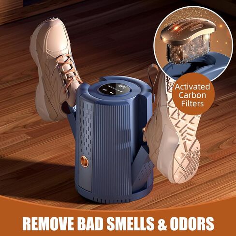 Boot Dryer, Portable Electric Shoe Dryers for Sneakers, 4 Drying Ports, Adjustable Timing 1/3/6 Hr, 48°c Constant Temperature, Deodorizing, Silent For Families, Athletes and Hikers in Saudi Arabia