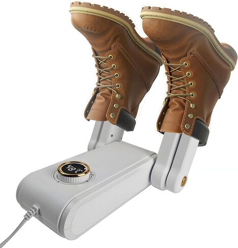 EXELIQ Shoe Dryer, 4 Adjustable Brackets, Portable Boot Dryer, Intelligent Timer, Boot and Glove Dryer, UV Light Sanitization in Saudi Arabia