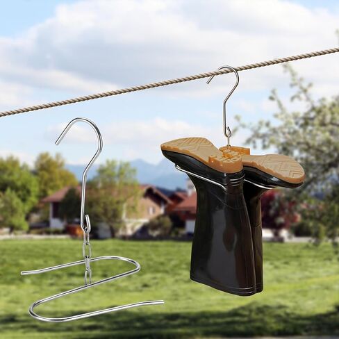 2 Pcs Fishing Waders Boot Hanger, Stainless Steel Fishing Wading Boot Drying Rack Wall Mount for Drying Fishing Waders Hunting Waders in Kuwait
