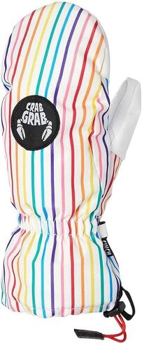 Crab Grab, Cinch Mitten - Kids', Rainbow Stripes, L in Saudi Arabia