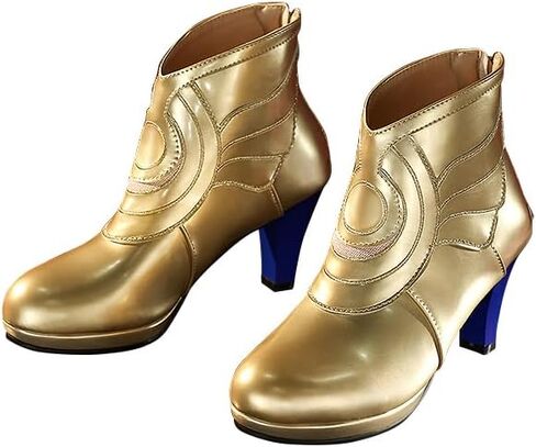 KIRA KIRA Honkai: Star Rail Cipher Cosplay Shoes Doki-SR Cipher Shoes for Halloween Cosplay Gold in Kuwait
