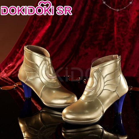 KIRA KIRA Honkai: Star Rail Cipher Cosplay Shoes Doki-SR Cipher Shoes for Halloween Cosplay Gold in Kuwait