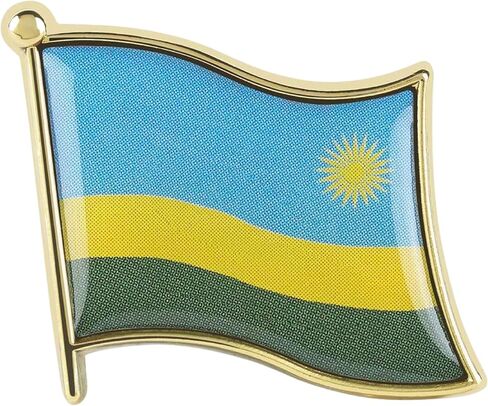 Collectible Enamel Lapel Pin for Backpacks, Scarves and Jackets | Jeweler Class Metal | Spartan and the Green Egg Explorer Flag Series - Africa in Saudi Arabia