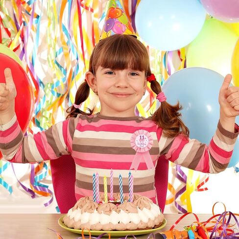 دبوس شارة صفيح لعيد الميلاد الحادي عشر من Pink Bow، دبوس زر لفتاة عيد الميلاد الحادي عشر من Rosette باللون الوردي، وشريط بروش Coquette Bow Eleven من لوازم الحفلات in Kuwait