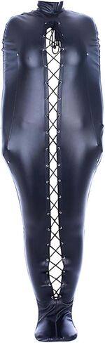 Mummy Leather Bodysuit, Adjustable Black Jumpsuit, Halloween Theme in Kuwait