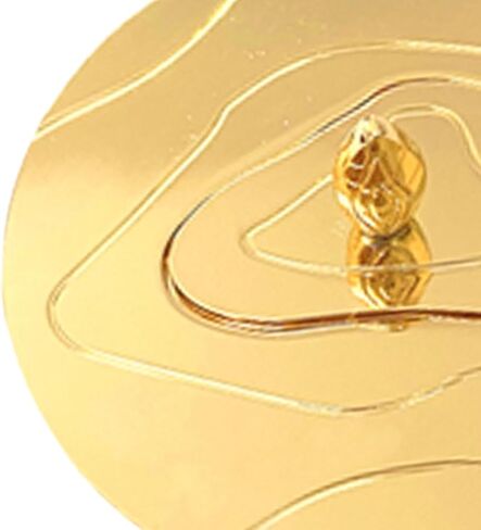 Candle Cover Candle Shade Candle Jar Lid Zinc Alloy Candle Accessories Odor Preserving Dustproof Windproof Suitable for Candle Lovers Home Decoration, 81mm Gold in Kuwait