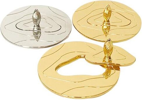 Candle Cover Candle Shade Candle Jar Lid Zinc Alloy Candle Accessories Odor Preserving Dustproof Windproof Suitable for Candle Lovers Home Decoration, 81mm Gold in Kuwait