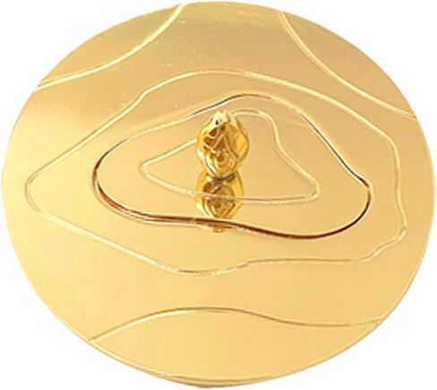 Candle Cover Candle Shade Candle Jar Lid Zinc Alloy Candle Accessories Odor Preserving Dustproof Windproof Suitable for Candle Lovers Home Decoration, 81mm Gold in Kuwait