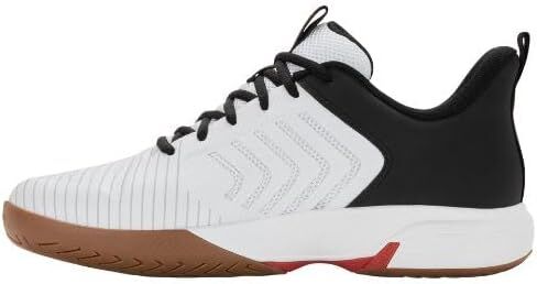 حذاء تنس Ultrashot Light للرجال من K-Swiss (أبيض/أسود/أحمر عالي المخاطر) in Kuwait