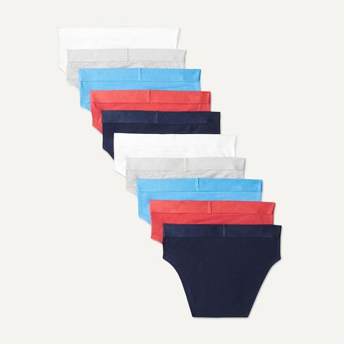 Amazon Essentials Boys' Cotton Jersey Brief Underwear, Pack of 10 in Kuwait