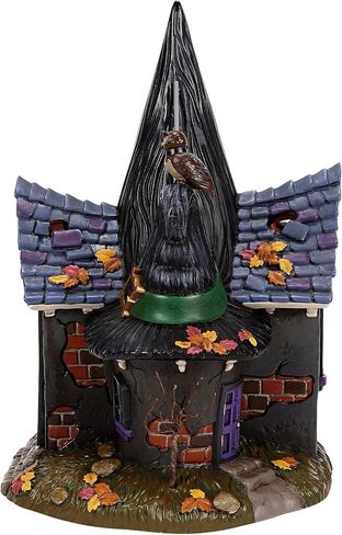 Department 56 Snow Village Halloween the Temple of the Enlightened Hag 50th Anniversary Limited Edition Light Up Building, 10.24 Inch, Multicolor in Kuwait