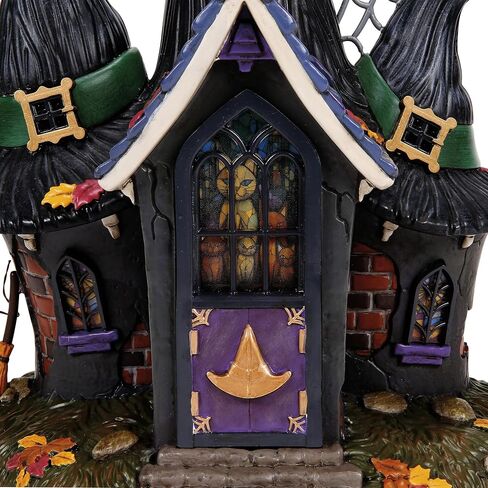Department 56 Snow Village Halloween the Temple of the Enlightened Hag 50th Anniversary Limited Edition Light Up Building, 10.24 Inch, Multicolor in Kuwait