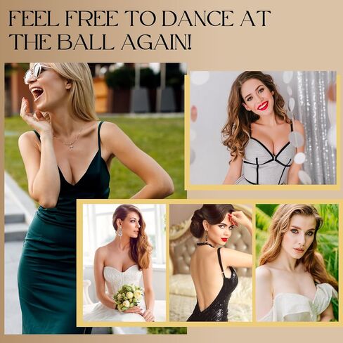 EIDOS Strapless Backless Sticky Push Up Bra - Invisible Adhesive Bra for Women with Nipple Covers 2026 112 (US, Cup Band, C, Beige+Black) in Saudi Arabia