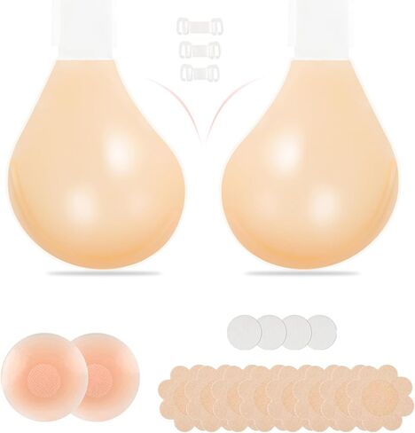 Sticky Bra for Large Breasts – Ultimate Push Up Bra with Disposable Patches, Reusable & Adhesive No-Show Sticky Boobs in Kuwait