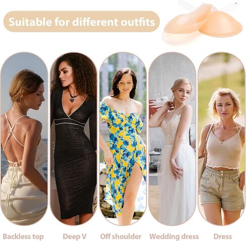 Sticky Bra for Large Breasts – Ultimate Push Up Bra with Disposable Patches, Reusable & Adhesive No-Show Sticky Boobs in Kuwait